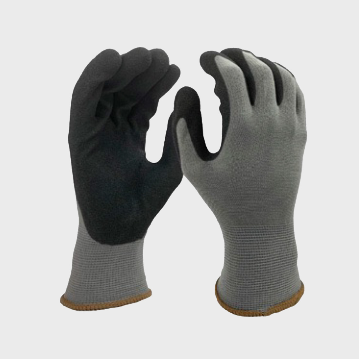 Gants 100% polyamide texturé noir,tricot - Gants de Manutention lourde -  Somatico